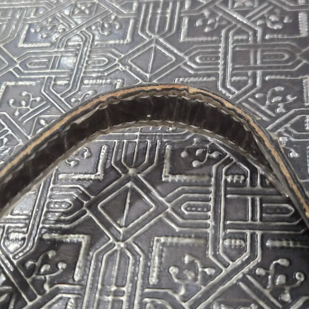 🐢 Michael Kors Pewter Metallic Wrislet Zipper Wallet
